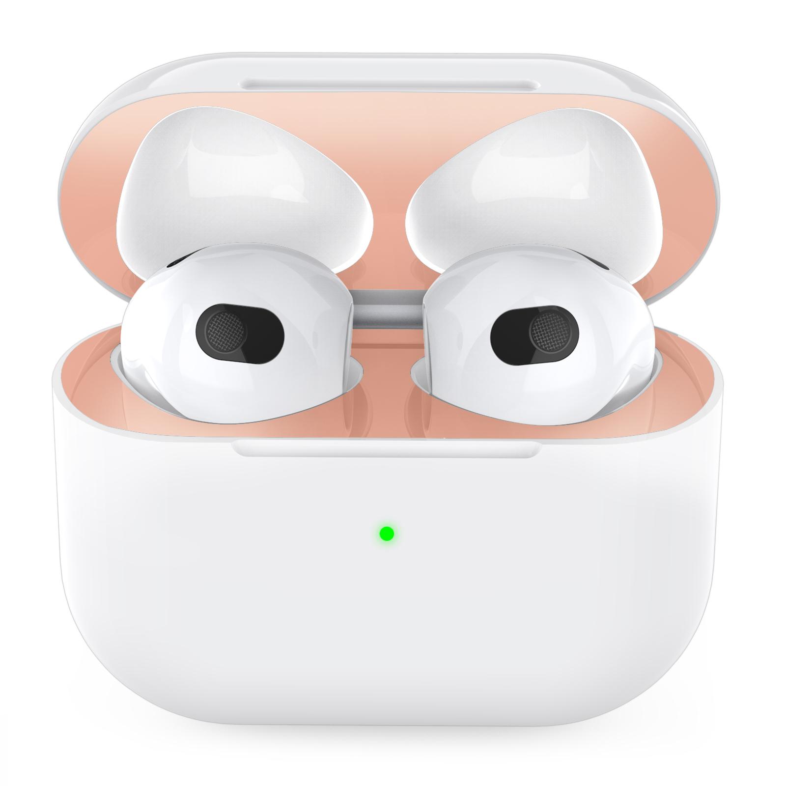 

AHASTYLE PT68 2 PCS Metal Nickel Sticker For AirPods 4 , Ultra Thin Dust Guard Protective Film B