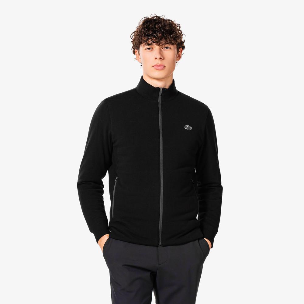 LACOSTE Men'S Golf Tipping Hybrid Full-Zip Sweater Ah922E-55N 031