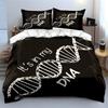 "DNA Theme Decorative Art Set" Bedding Set with 1 Duvet Cover 2 Pillowcases Single Double King Queen Gift