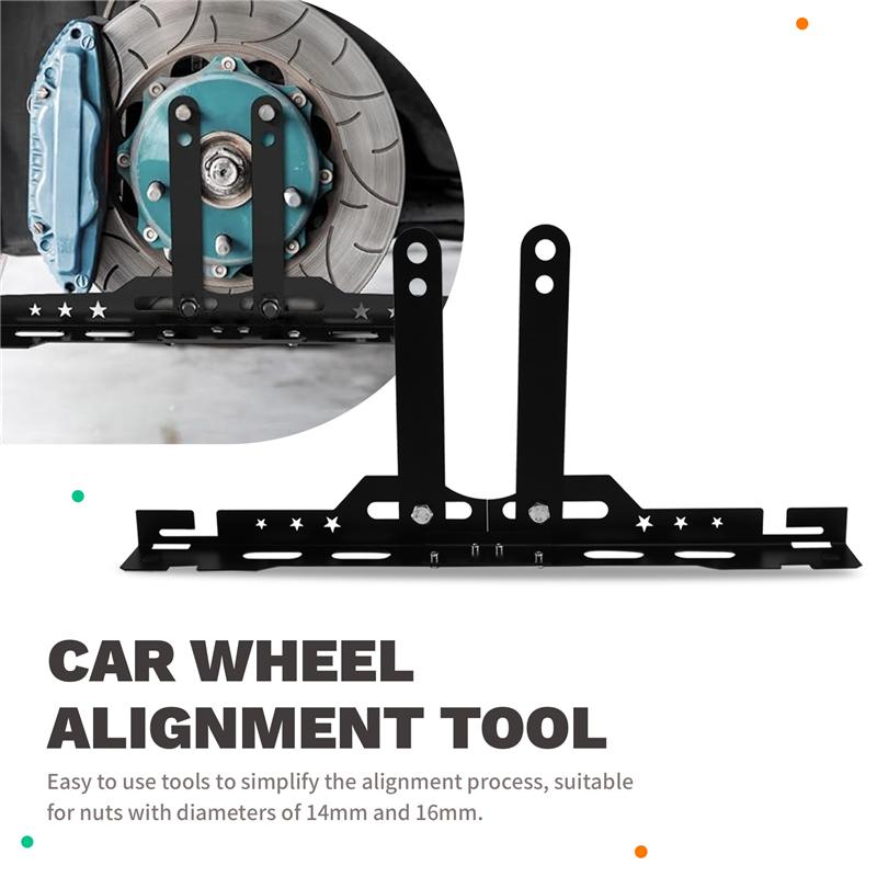

NEW-Car Heavy Duty Wheel Alignment Tool Plates Adjustable Automotive Toe Leveling Aligner Wheel Alignment Tool чорний