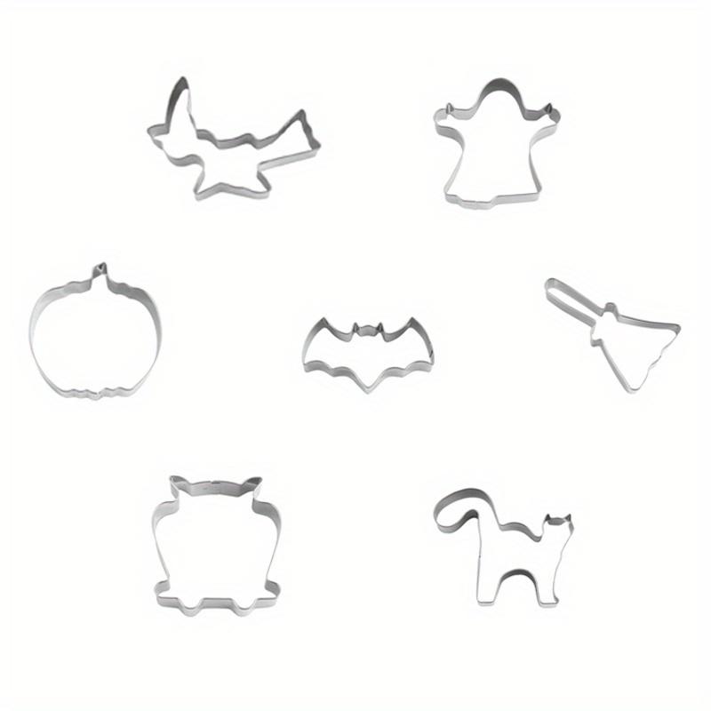 

12pcs Halloween Cookie Cutters Stainless Steel Candy Mold Chocolate Cake Decorating Baking Tools Kitchen Gadgets Home Kitchen