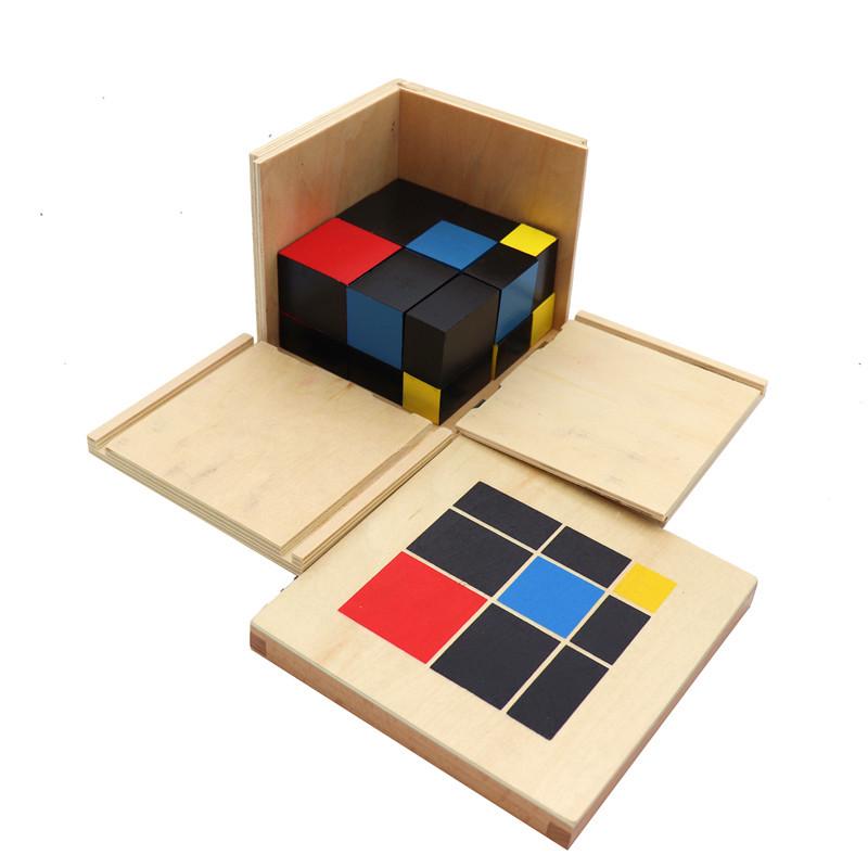 Montessori Sensory Binomial & Trinomial Blocks for Early Math & Spatial Cognition