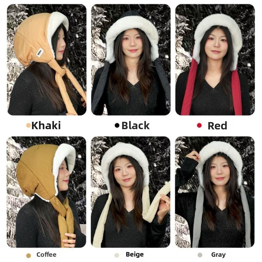 Bonnet pull doux en peluche, coupe-vent, cache-oreilles en peluche, polyvalent, protège-oreilles, chapeau, filles