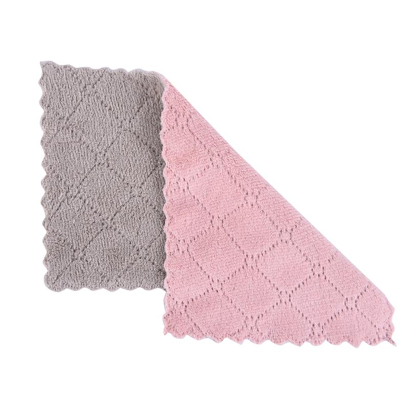 1Pc Super Absorbent Microfiber Kitchen Dish Cloth Household Cleaning Towel