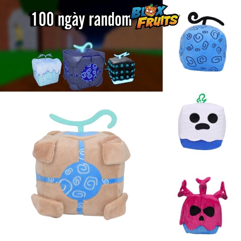 Blox Fruits Plush Toy In Purple Leopard Print Box Soft And Fuzzy Stuffed Animal For Kids 15cm Height