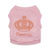 Pink Big Crown Pet Vest for Small Dogs and Cats - Spring/Summer Style