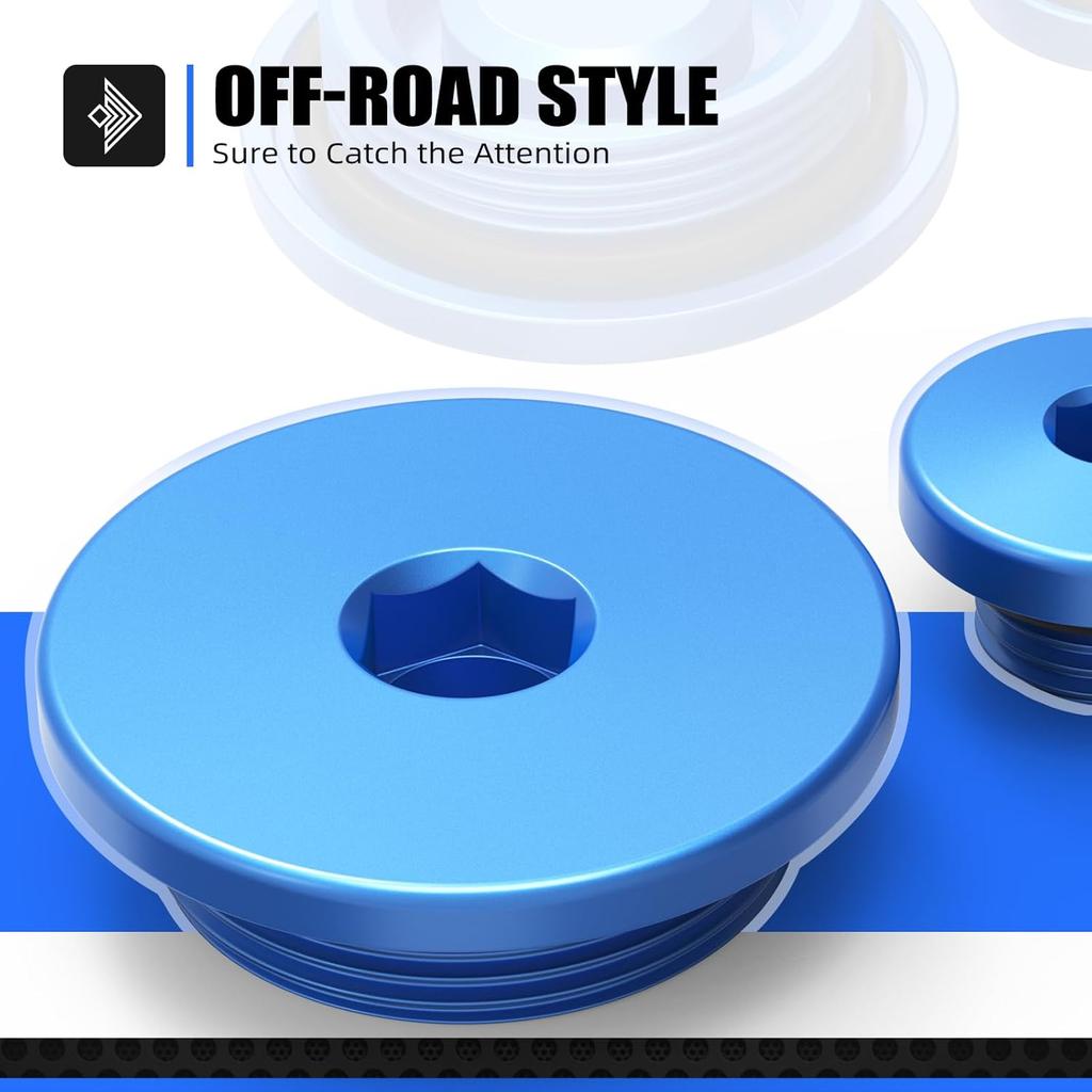 Motorcycle Engine Plug Aluminum Compatible with Yamaha YZ250F 2001-2013 YZ400F 1998-2005 YZ426F 1998-2005 YZ450F 1998-2005 WR250R 2007-2020 WR250X