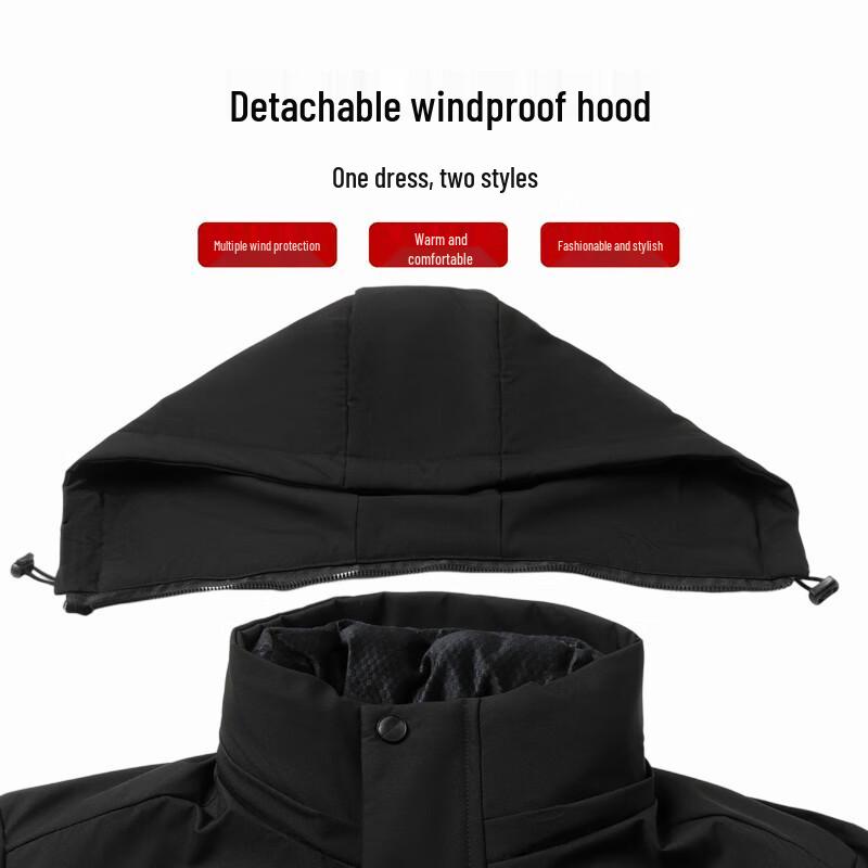 TUCANO Men's Winter Detachable Liner Warm Padded Jacket for Middle-Aged & Elderly