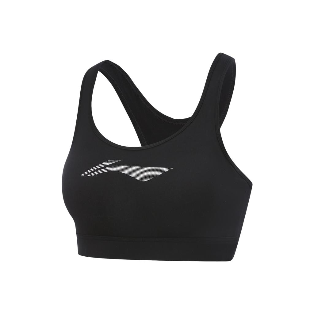 Li Ning Fitness Series Simple Soft Casual Versatile Breathable Sports Bra Women Underwear AUBV046-1
