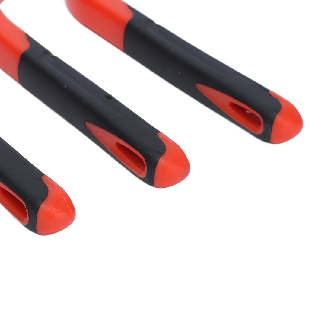 Wire Brush Set, Brass Nylon Stainless Steel with Angled Handle Grip for Kitchen Range Hood Gas Stove