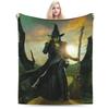 Elphaba Wicked For Good Flannel Blanket Defy Gravity Fashion Throw Blanket for Sofa Bedding Lounge 150*125cm Bedspread