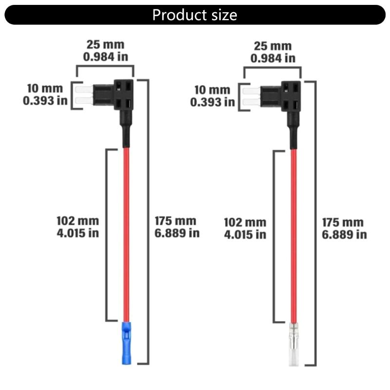 Auto Electrical Fuses Adapter with Standard Blade Fuses Suitable for Reliable Overload Protection Enhances Compatibility