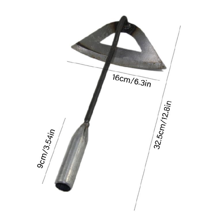 Hardened Hollow Hoe Heavy Duty Garden Hoes for Weeding Loosening Soil Digging Planting Ridging Handy Hoe Garden Tool