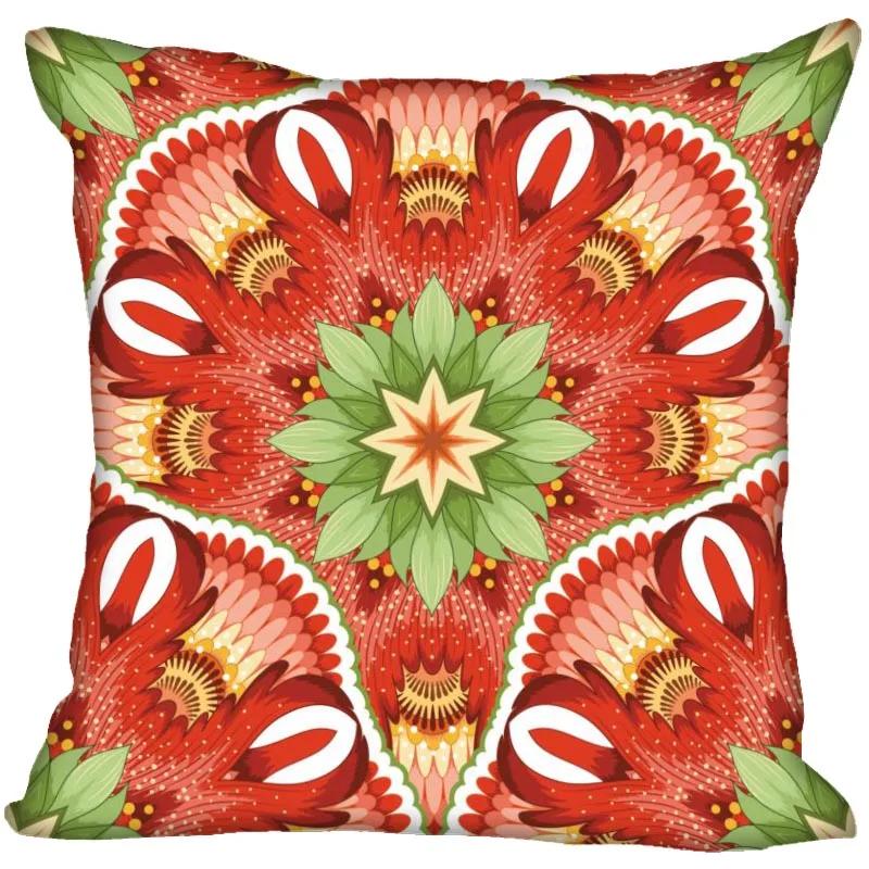 Invisible Zipper Throw Pillowcase Famous Art Floral Home Decor Satin