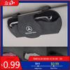 GLC GLB Car Logo Glasses Case Sun Visor Sunglasses Card Organizer Box For Mercedes Benz AMG W203 W206 W220 W205 W211 W212 W201