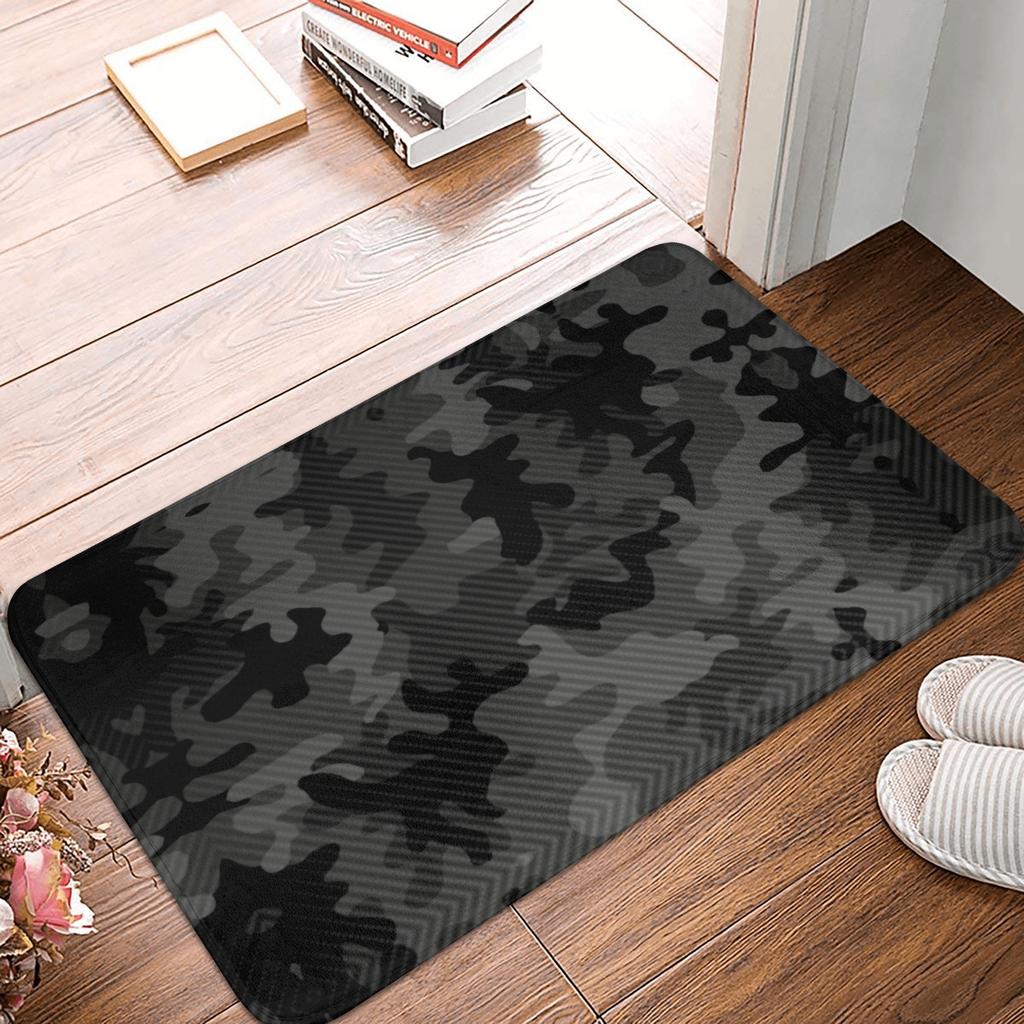 Flecktarn Camo Floor Door Bath Kitchen Mats Anti-Slip Outdoor Military Camouflage Doormat Toilet Entrance Rug Carpet Footpad