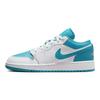 Air Jordan 1 Low GS Aquatone Kids Sneakers White Celestial-Gold 553560-174