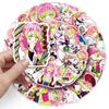 50pcs Kanroji Mitsuri Demon Slayer Cartoon Stickers Graffiti Sticker Decorate Phone Back Card Trunk Water Cup Cute Stickers Gift