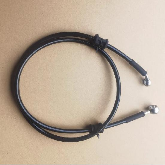 Stainless Braided Brake Line Hose M10 10mm 30 Degree Banjo + M12 12mm Str Banjo 800mm