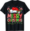 Festive Merry Christmas  Patchwork Holiday Full Size AD775 Unisex T-Shirt