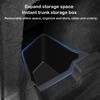For Tesla Model Y Juniper 2026 Rear Trunk Side Storage Box Cargo Organizer TPE Bin Box Flocking Mat Partition Board Accessories