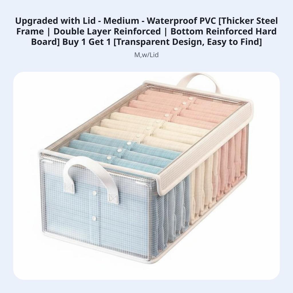 Stackable Textile Drawer Transparent Lid Stackable Sliding Container Foldable Particlesproof for Students, Families, Bedroom
