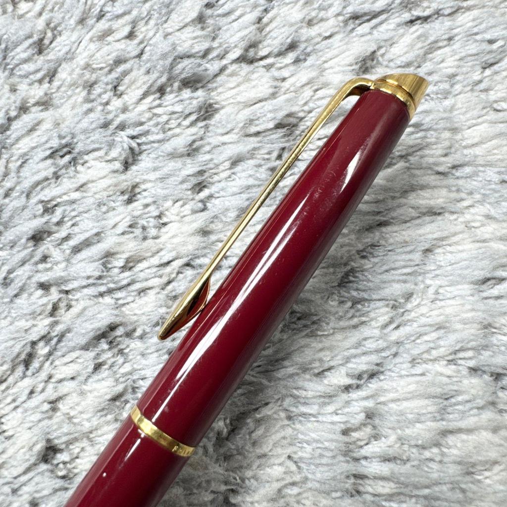 Used WATERMAN Ballpoint Pen Bordeaux Wine Red