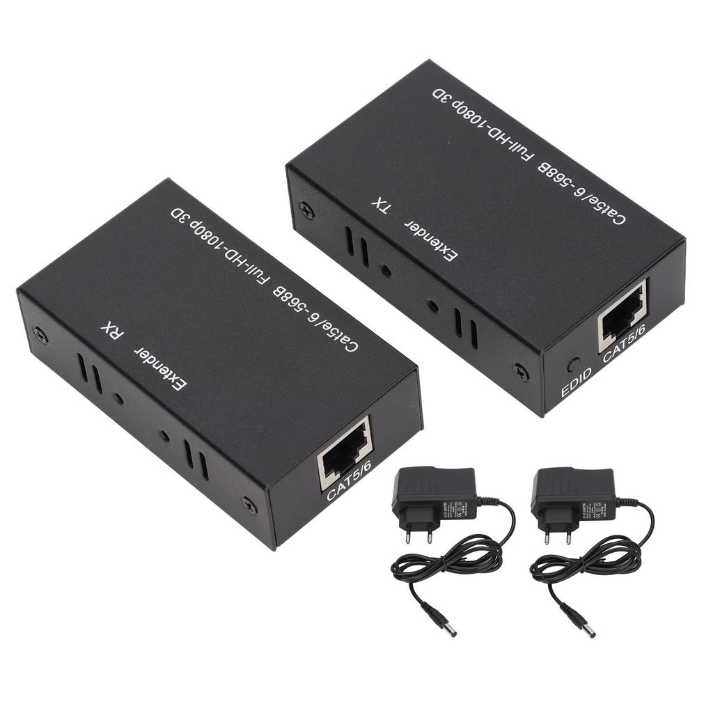 HD Multimedia Interface Network Cable Extender Supports 1080p 3D HDCP EDID Through Single Cat 5E