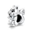 WOSTU 925 Sterling Silver Animal Charms Giraffe Zebra Unicorn Beads for Women Fit Original Bracelets Necklace DIY Jewelry Making