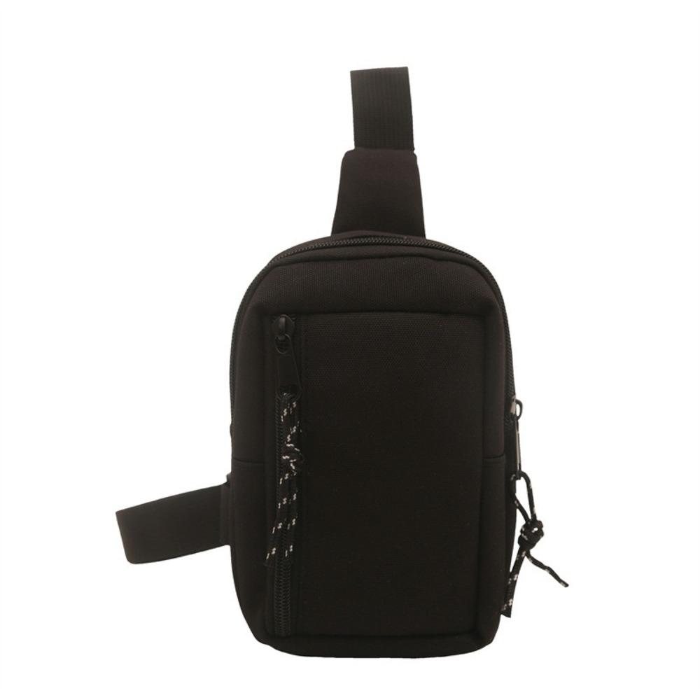 Oxford Cloth Chest Crossbody Bag Wear Resistant Adjustable Strap Unisex Fanny Pack Water Resistant Fabric Large Capacity
