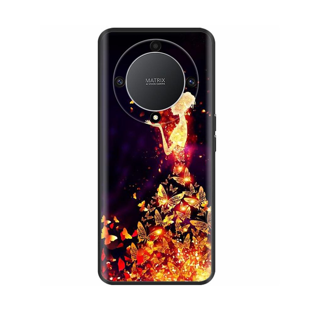 For Honor Magic6 Lite Case Honor X9b X9a Cover Soft Black TPU Bumper Protective Shell Phone Cases For Honor X9b Magic 5 6 Lite