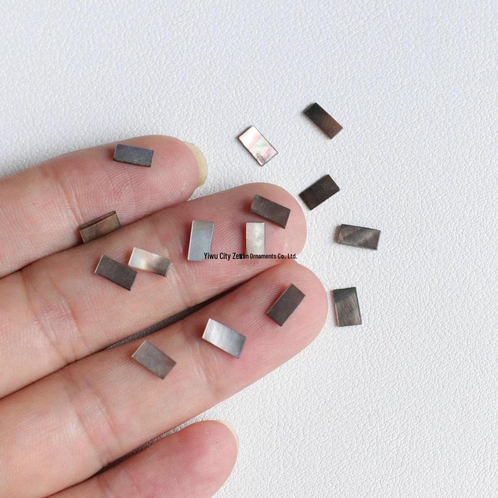 Vibrant 4x7mm Shell Slices for DIY Nail Art