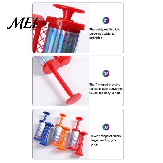 Long-lasting Sound Horn Hand Pump Air for Sports Games, Cheering Noise Maker Stadium, Portable Push Speaker Soccer Fan Party Battery-free