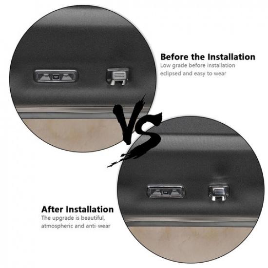 Roof Hook & Reading Light Cover Trim For Ford F150 - Chrome Accessories