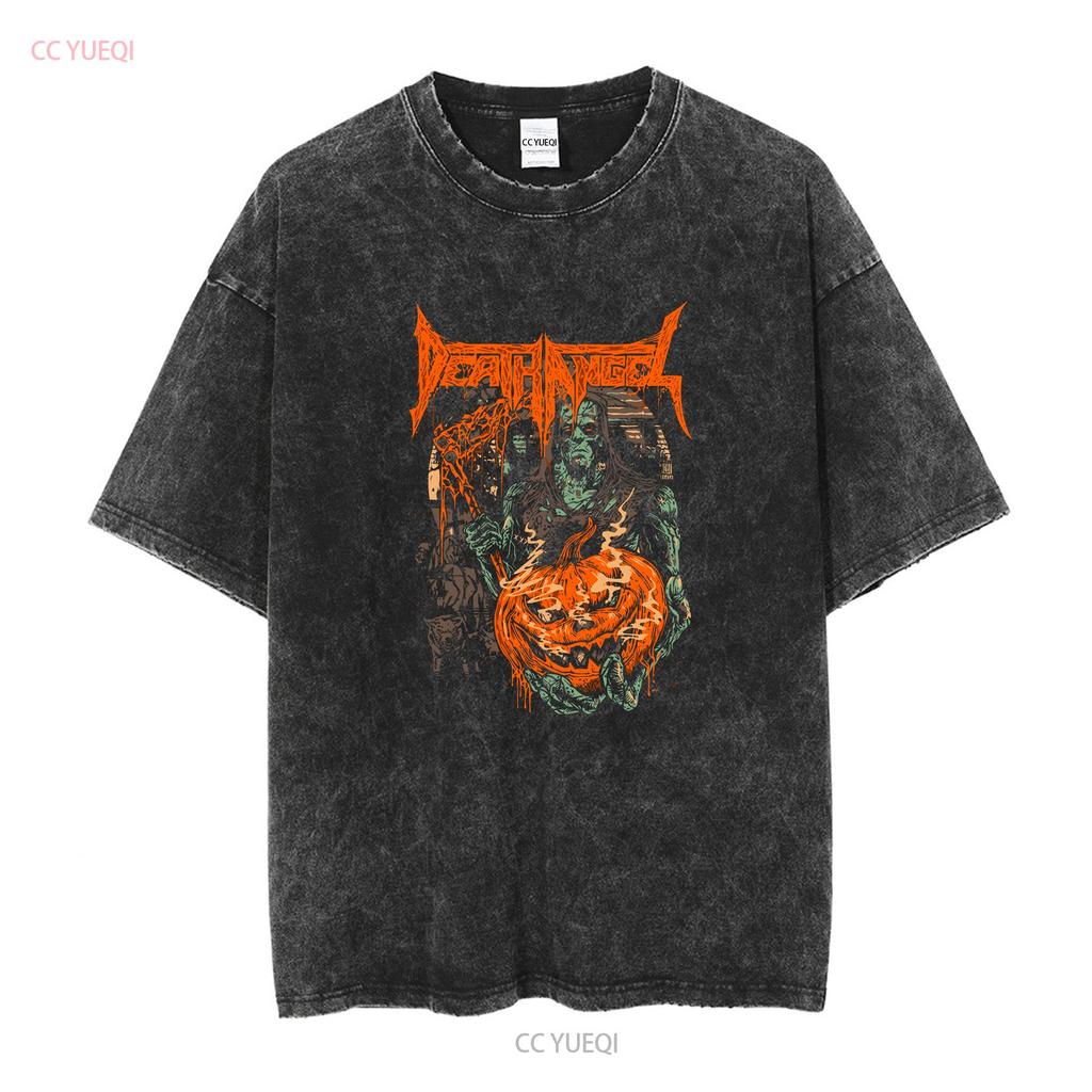 Death Angel Band HAPPY HALLOWEEN Black T Shirt Short Sleeve All Sizes TA5689 Vintage Washed Breathable Graphic Streetwear