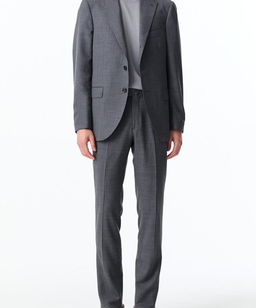 Man On The Boon [Loropiana Fabirc] Notched Lapel Wool Single Jacket_Grey 4714151001