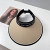 Vinyl UV empty top sun hat women's summer outdoor versatile foldable anti-ultraviolet eaves face cover basin hat