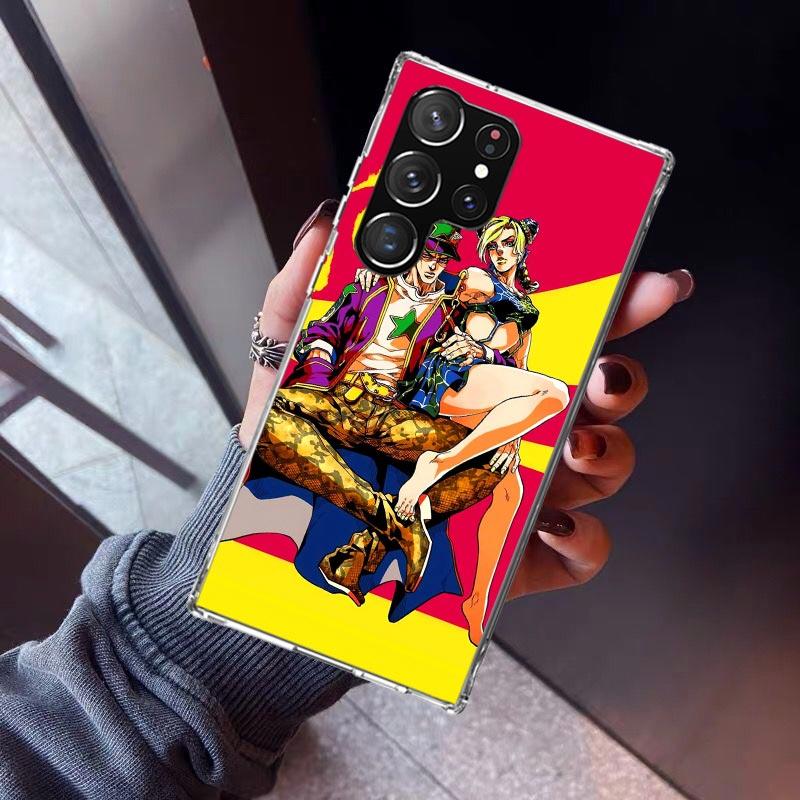 JoJo's Bizarre Adventure Jolyne Cujoh Phone Case For Samsung Galaxy S23 S24 S25 Edge S26 Ultra S22 + S21 Plus S20 FE Cover Silic