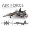 Non-Toxic 257Pcsmilitary Fighter J-15 Building Blocks Plane Jet Aircraft Series Particle Assembly Toy For Children