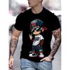 Novelty T Shirt 3 Print Short Sleeve