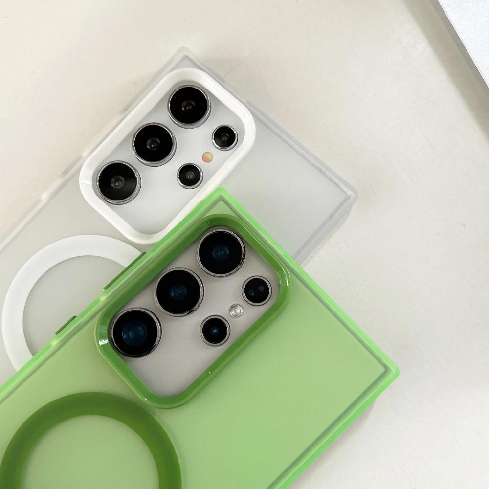 Fashion Matte Clear for Magsafe Case for Samsung Galaxy S26 Ultra Pro S25 Edge S24 S23 Plus A57 A37 A27 A17 A07 A56 A36 A26 A16 Wireless Charge Cover