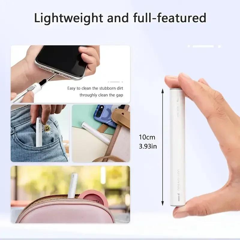 Professional 3 In 1 Ear Bud Cleaning Pen with Micro Brush Perfect for AirPods and All Headphone Types