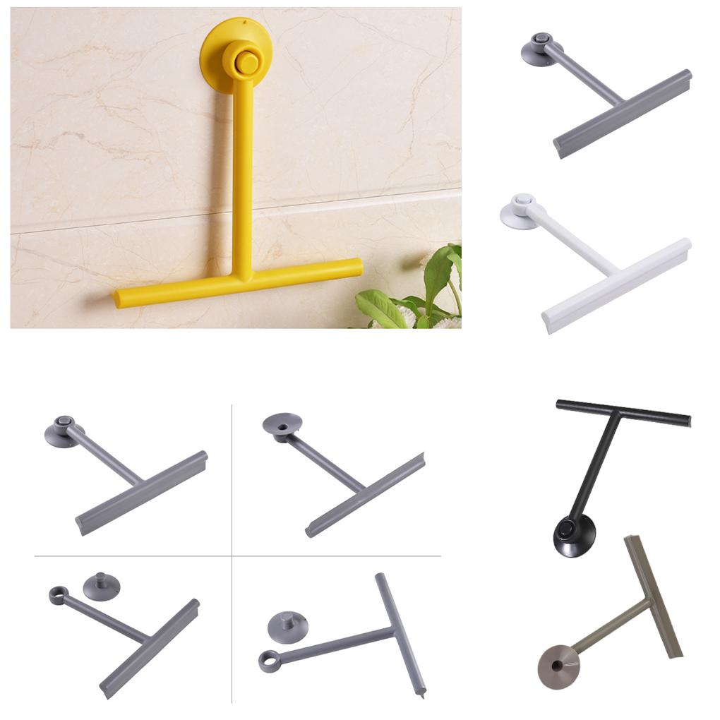 Bathroom Floor Window Wiper with Suction Cup Portable Glass Scraper Water Stain Remover Windscreen Cleaning Tool Accessories