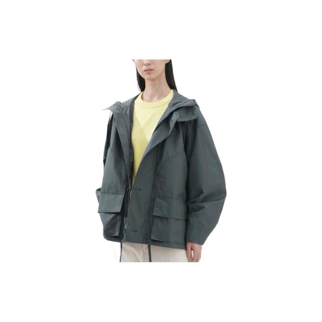 Uniqlo U Series Solid Color Large Pocket Hooded Jacket Unisex jackets 458031-08