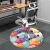 1pc Heart Shapes Office Round Area Rug, Indoor Mat Suitable For Office, Under Office Chairs Bedroom Living Room Home Decor, Room Deco 132