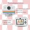 Digitale Kinderkamera für Fotografie Mini-Drucker Tragbar Thermisch Sofortbild-Foto Kinderkamera 2,8 Zoll HD-Video Spielzeug Geschenke