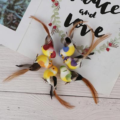 1ks Mini Fake Birds Umělá pěna Peří Mini Birds Domácí párty Svatební dekorace