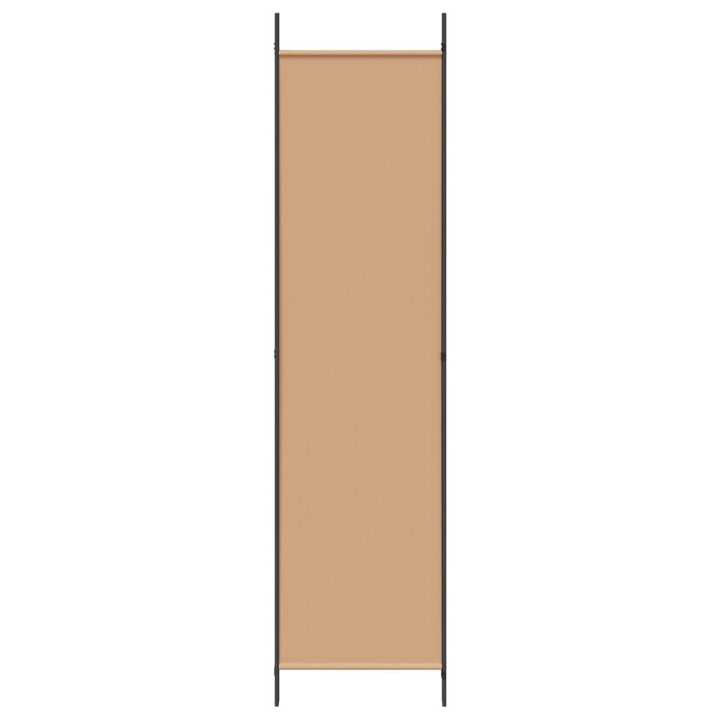 3 Panel Room Divider Beige 150 X 200 Cm Fabric
