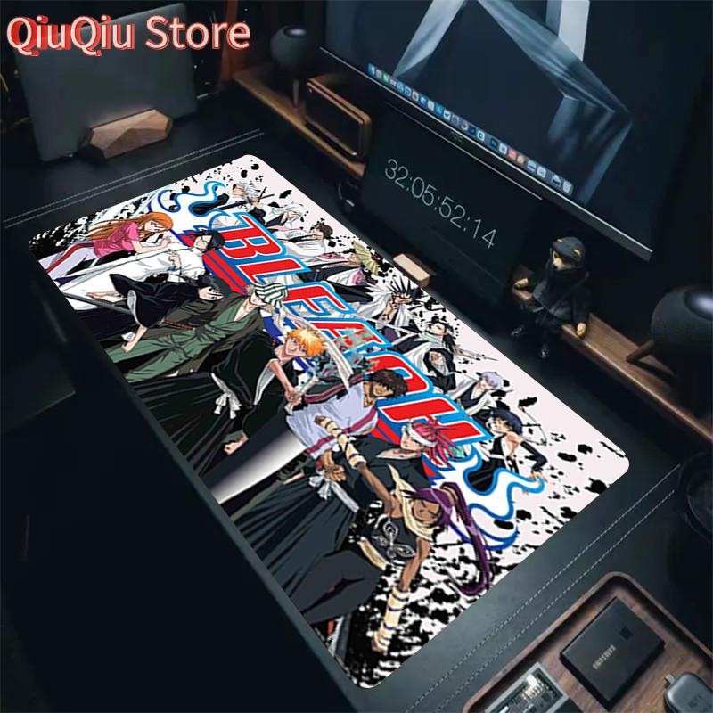 HD Anime Mauspads XXL Bleach Mauspads Kurosaki Ichigo Große Computer-Mausmatten Gummi Manga Schreibtischmatten 40x90CM Große Laptop-Matten