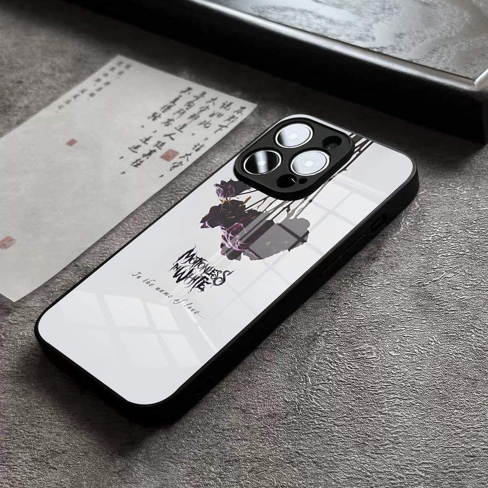 Band M-Motionless Phone Case For iPhone 18 17 16 Pro Max 15 Plus 14 Pro 12 11 13 Mini X XR XS Max SE Glass Cover